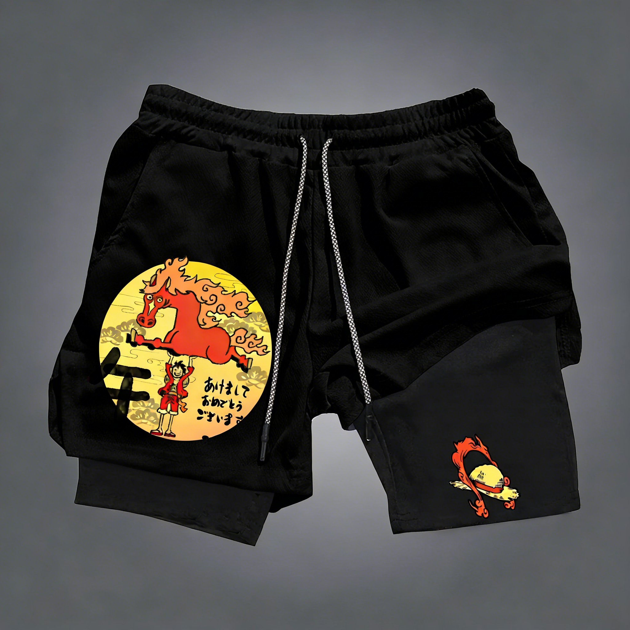 Anime Merchandise Shop - Shorts Masculinos de Verão 2026 One