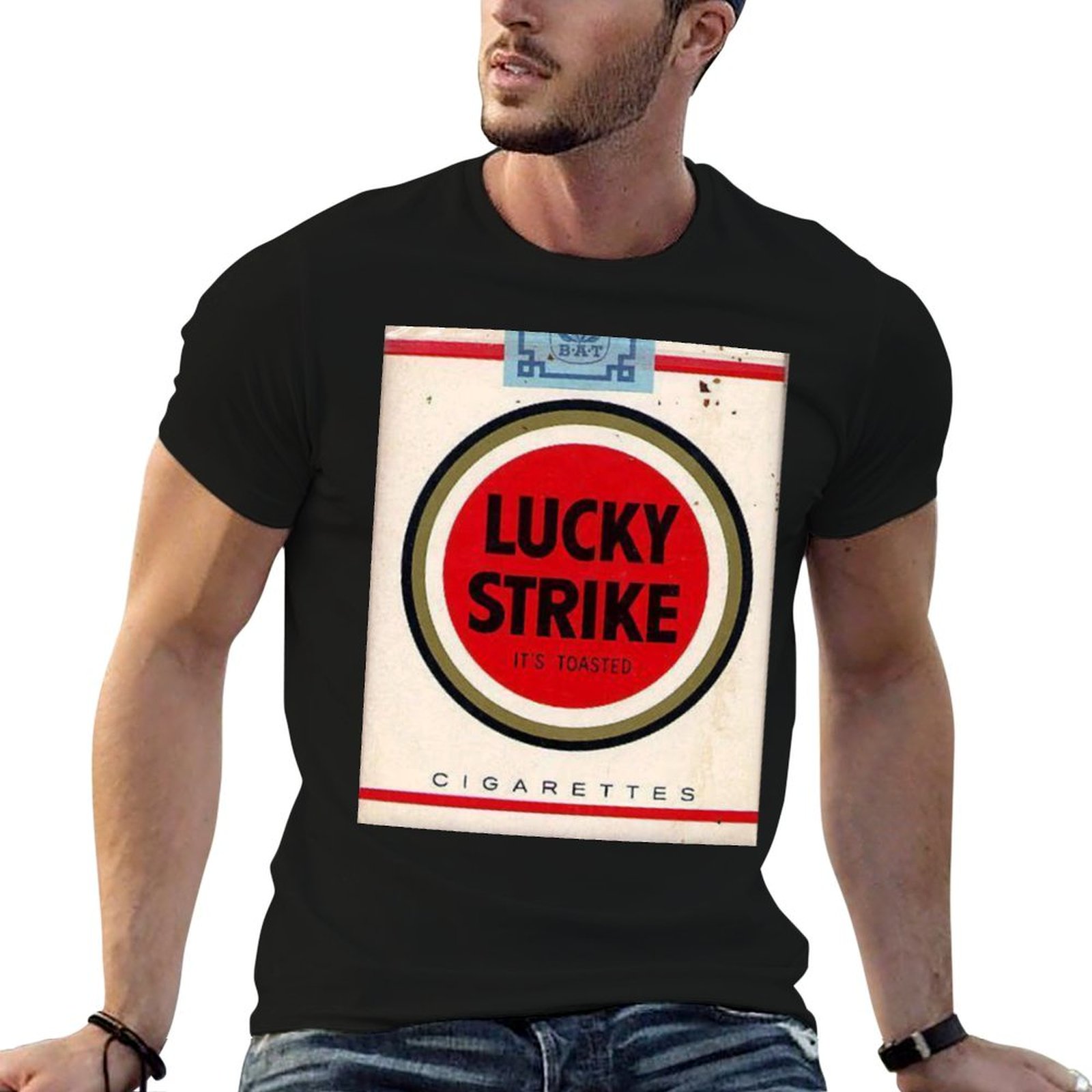 Anime Merchandise For Men - Camiseta masculina Lucky Strike Merchandise, camiseta